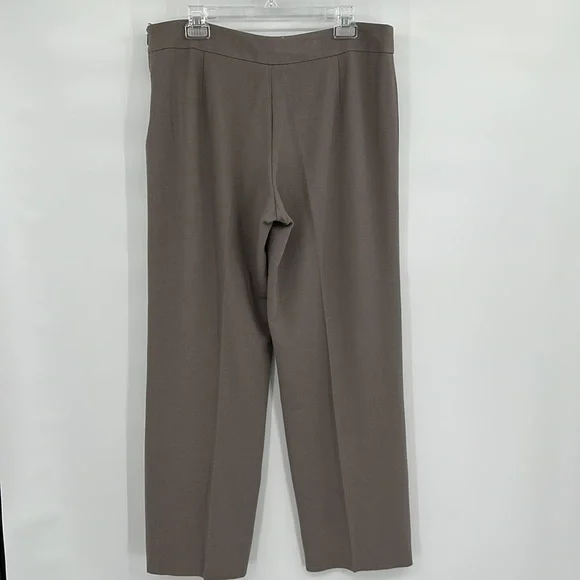 Giorgio Armani Tan Side Zip Flat Front Pants Trousers Size 48 = US 12 - Picture 3 of 11